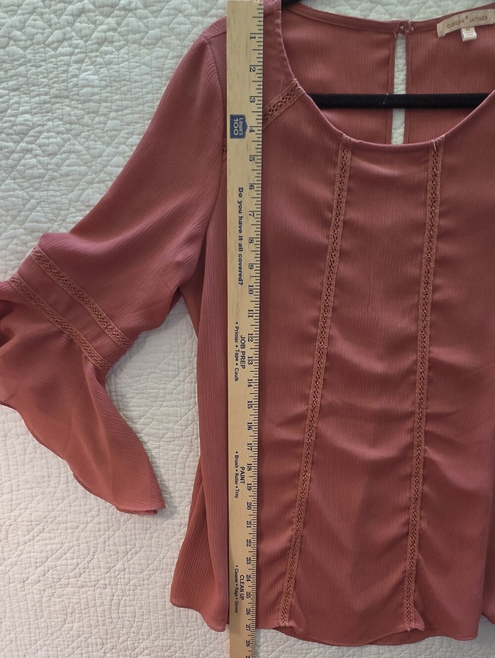 Boho Ruffled Bell Sleeve Blouse - Picture 12 of 14
